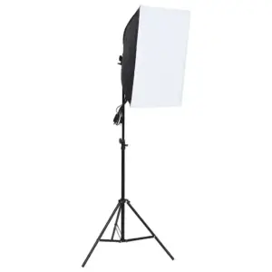 Professionaalne stuudiovalgusti portree- ja tootefotoks, LED valguskast 60 x 40 cm, statiivil 78–230 cm