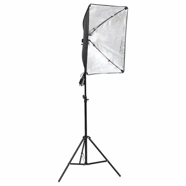 Professionaalne stuudiovalgusti portree- ja tootefotoks, LED valguskast 60 x 40 cm, statiivil 78–230 cm - 3