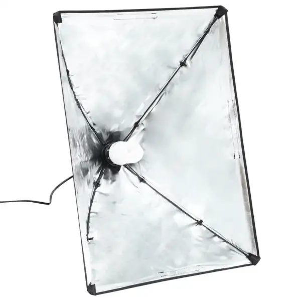 Professionaalne stuudiovalgustite komplekt softboxidega, 2 tk, 40 x 60 cm, terasest statiividega, must - 3