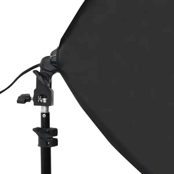 Professionaalne stuudiovalgustite komplekt softboxidega, 2 tk, 40 x 60 cm, terasest statiividega, must - 4