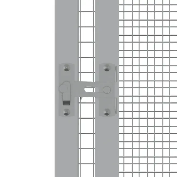 Suur välilinnupuur, antratsiithall tsingitud teras, 111 x 107 x 211,5 cm – 5