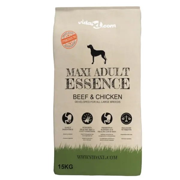 Suurt tõugu täiskasvanud koera kuivtoit Maxi Adult Essence veise- ja kanalihaga, 2 x 15 kg - 2