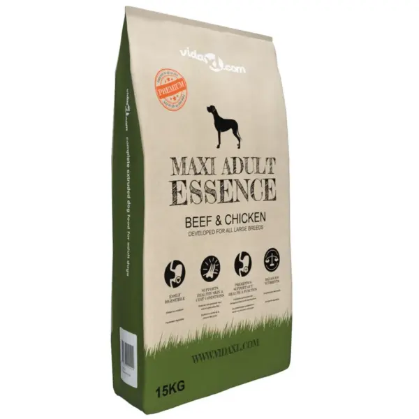 Suurt tõugu täiskasvanud koera kuivtoit Maxi Adult Essence veise- ja kanalihaga, 2 x 15 kg - 3
