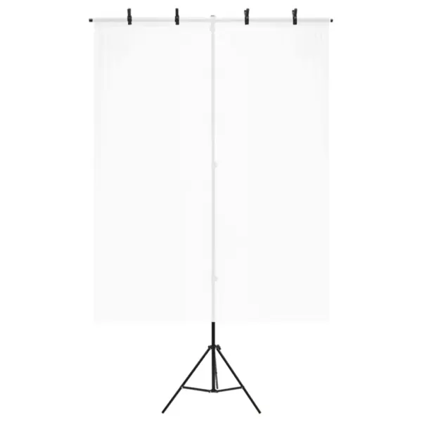 T-kujuline fototausta statiiv, reguleeritav, must metall, 151 x 60 x (70–200) cm – 4