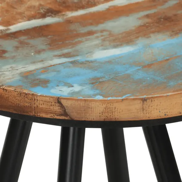 Tööstusliku stiiliga baaripukid, taaskasutatud puit ja teras, 4 tk, 30 x 76 cm – 6