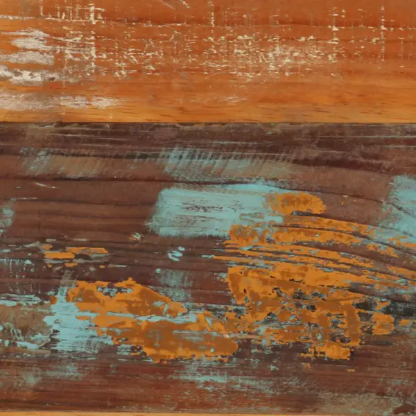 Tööstusliku stiiliga kohvilaud taaskasutatud puidust, 120 x 60 x 40 cm – 5