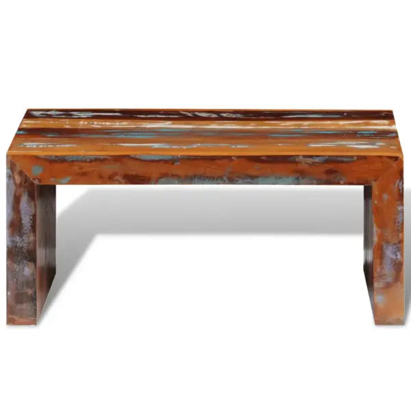 Retrostiilis kohvilaud taaskasutatud täispuidust, mitmevärviline, 80 x 50 x 35 cm – 2