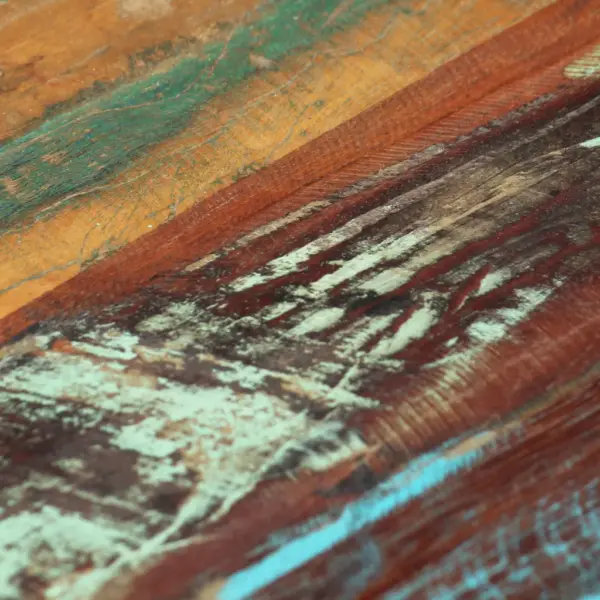 Madala profiiliga kohvilaud taaskasutatud puidust ja terasest, 120 x 50 x 30 cm - 5