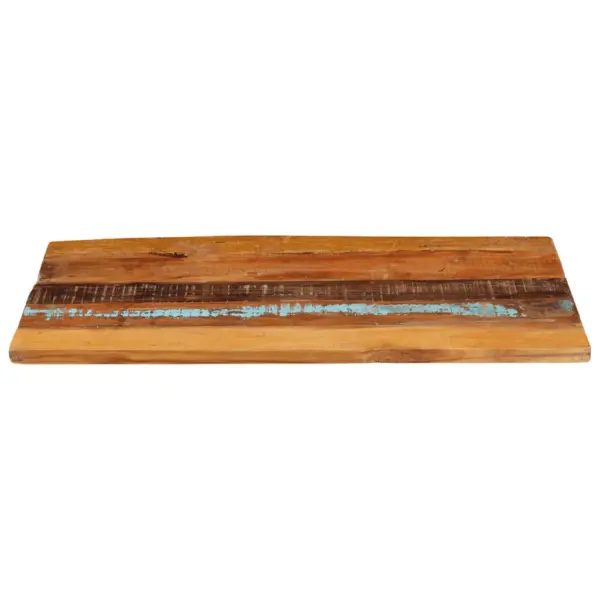 Ristkülikukujuline taaskasutatud täispuidust lauaplaat, mitmevärviline, 100 x 60 cm, 25–27 mm – 2