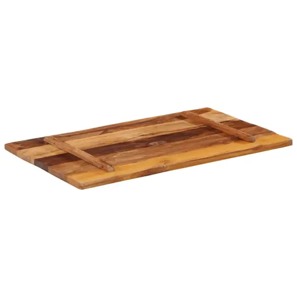 Ristkülikukujuline taaskasutatud täispuidust lauaplaat, mitmevärviline, 100 x 60 cm, 25–27 mm – 6