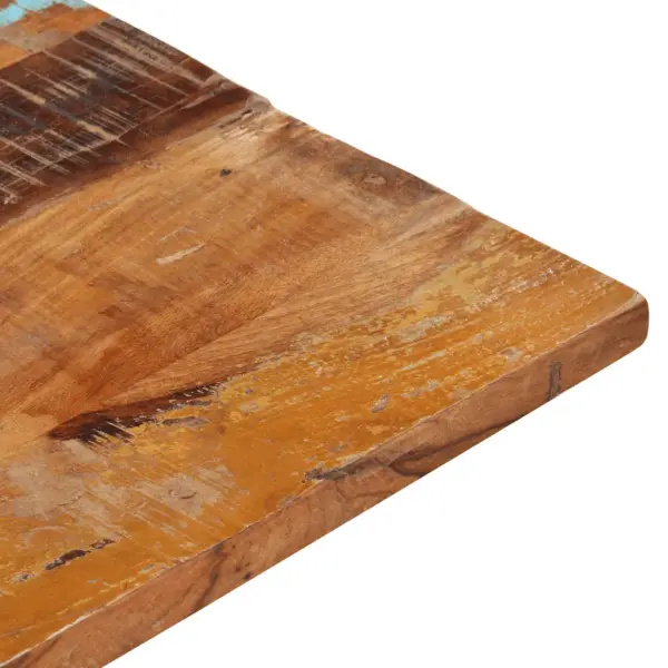 Ristkülikukujuline taaskasutatud täispuidust lauaplaat, mitmevärviline, 100 x 60 cm, 25–27 mm – 7