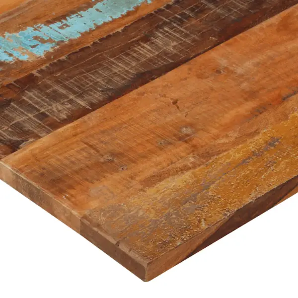 Ristkülikukujuline taaskasutatud täispuidust lauaplaat, mitmevärviline, 100 x 60 cm, 25–27 mm – 8