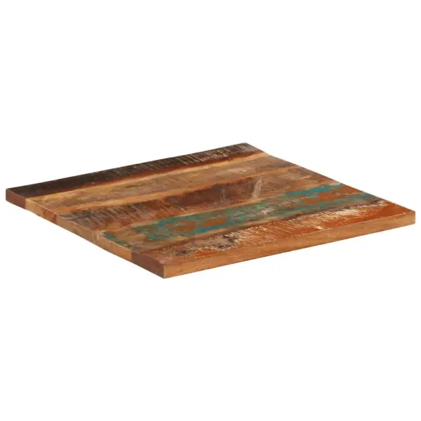 Ruudukujuline lauaplaat taaskasutatud puidust, 60 x 60 cm, 25–27 mm, mitmevärviline – 4