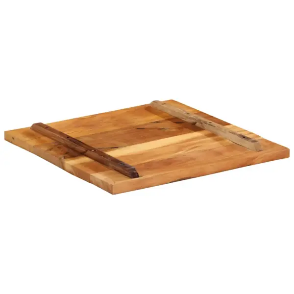 Ruudukujuline lauaplaat taaskasutatud puidust, 60 x 60 cm, 25–27 mm, mitmevärviline – 6