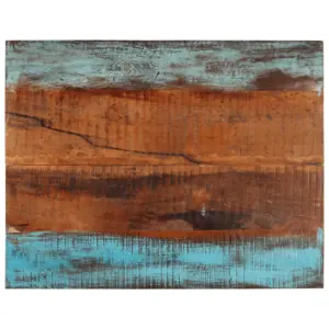 Ristkülikukujuline taaskasutatud puidust lauaplaat, 90 x 70 cm, 25–27 mm