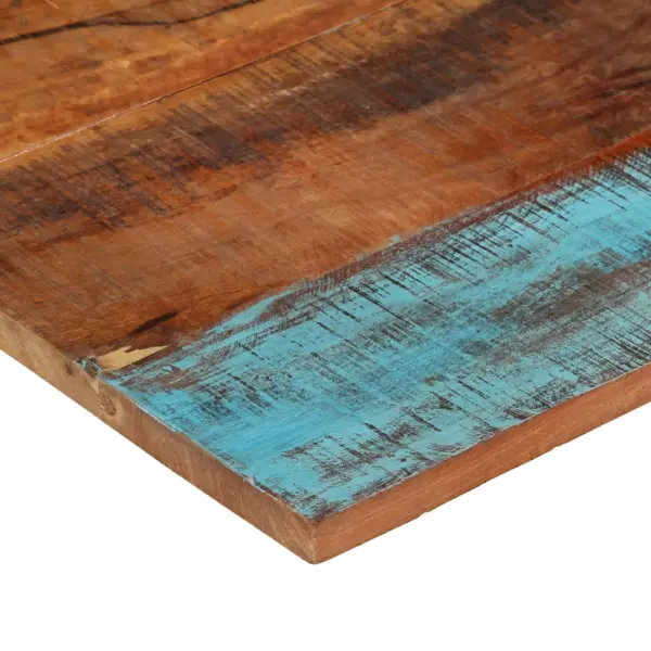 Ristkülikukujuline taaskasutatud puidust lauaplaat, 90 x 70 cm, 25–27 mm – 11