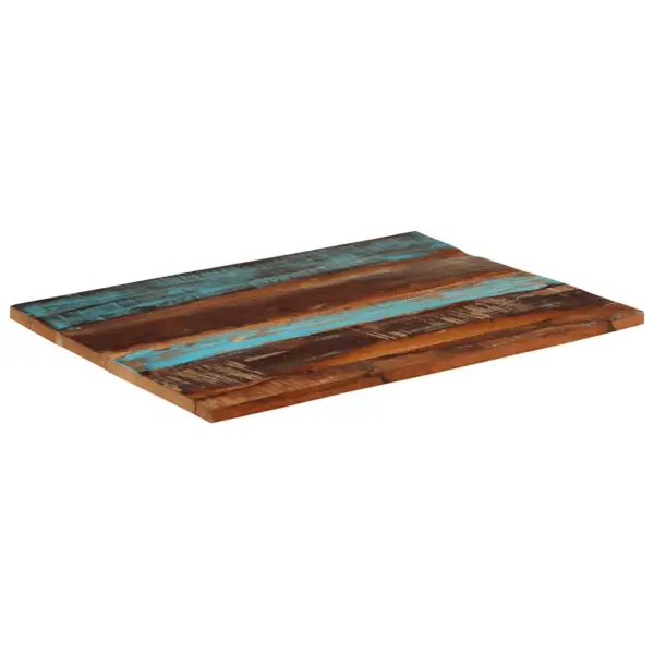 Ristkülikukujuline taaskasutatud puidust lauaplaat, 90 x 70 cm, 25–27 mm – 3