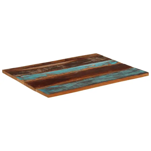 Ristkülikukujuline taaskasutatud puidust lauaplaat, 90 x 70 cm, 25–27 mm – 4