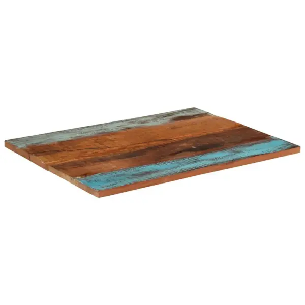 Ristkülikukujuline taaskasutatud puidust lauaplaat, 90 x 70 cm, 25–27 mm – 5
