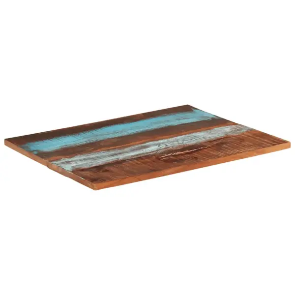Ristkülikukujuline taaskasutatud puidust lauaplaat, 90 x 70 cm, 25–27 mm – 7