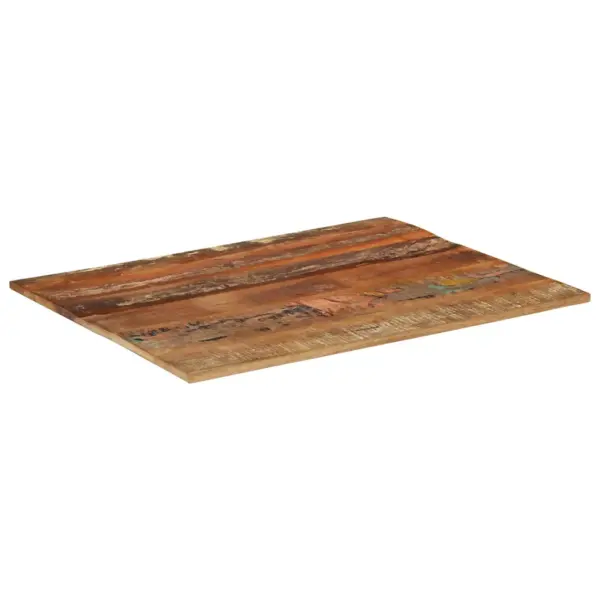 Ristkülikukujuline taaskasutatud täispuidust lauaplaat, 90 x 70 cm, 15–16 mm – 4