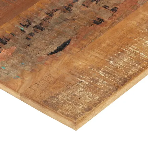 Ristkülikukujuline taaskasutatud täispuidust lauaplaat, 90 x 70 cm, 15–16 mm – 9