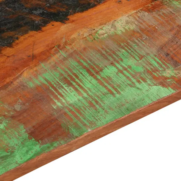 Ristkülikukujuline taaskasutatud puidust lauaplaat, mitmevärviline, 90 x 60 cm, 15–16 mm – 8