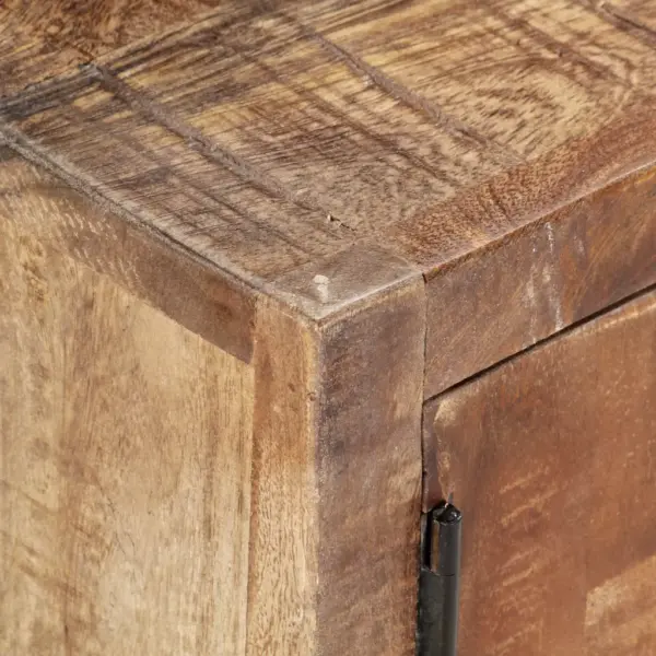 Taaskasutatud puidust telerikapp terasraamiga, 120 x 30 x 40 cm – 6
