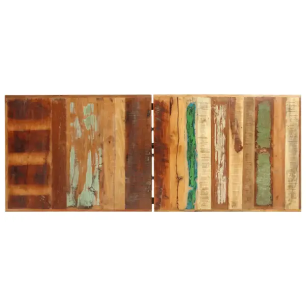 Tööstusliku stiiliga baarikomplekt taastatud puidust, 9 osa, pruun, baarilaud 180 x 70 x 107 cm – 4
