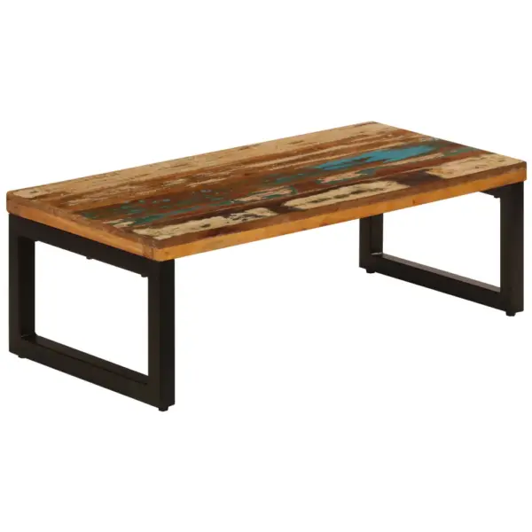 Kohvilaud taastatud puidust ja terasest raamiga, 100 x 50 x 35 cm – 13