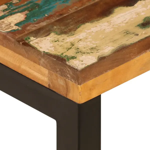 Kohvilaud taastatud puidust ja terasest raamiga, 100 x 50 x 35 cm – 6