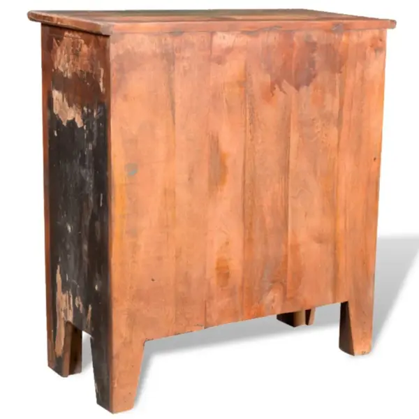 Taastatud puidust sahtlikapp 4 sahtliga, käsitöö, 65 x 30 x 70 cm – 6