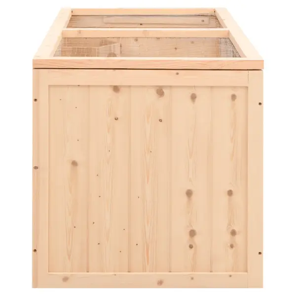 Mitmetasandiline täispuidust hamstripuur väljatõmmatava alusega, 89,5 x 45 x 45 cm, pruun – 5