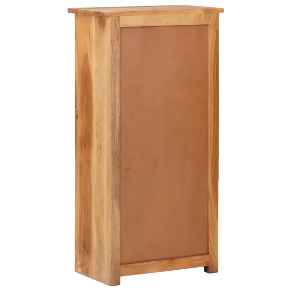Pruun täispuidust raamaturiiul, 50 x 30 x 100 cm – 4