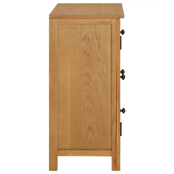 Tammepuidust kapp 1 ukse ja 3 sahtliga, 70 x 35 x 75 cm - 4