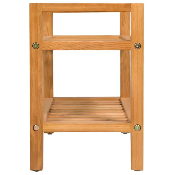Tammepuidust kingariiul 2 riiuliga, pruun, 50 x 27 x 40 cm – 3
