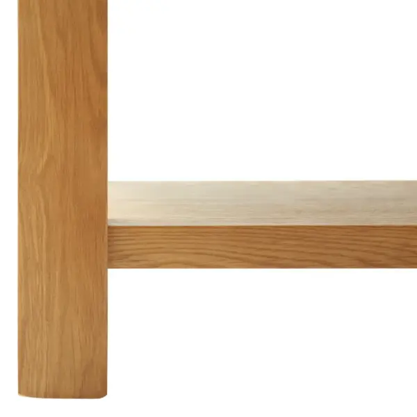 Tammepuidust kohvilaud hoiuriiuliga, 90 x 45 x 40 cm - 6