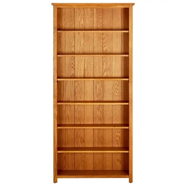 Tammepuidust raamaturiiul 7 riiuliga, 90 x 22,5 x 200 cm – 2