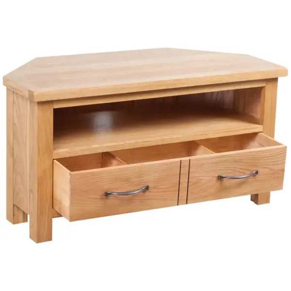 Tammepuidust telerikapp kaheosaliseks sahtliga ja kaabelavaga, pruun, 88 x 42 x 46 cm – 3
