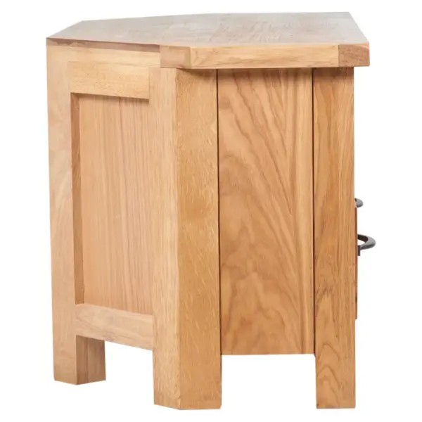 Tammepuidust telerikapp kaheosaliseks sahtliga ja kaabelavaga, pruun, 88 x 42 x 46 cm – 6
