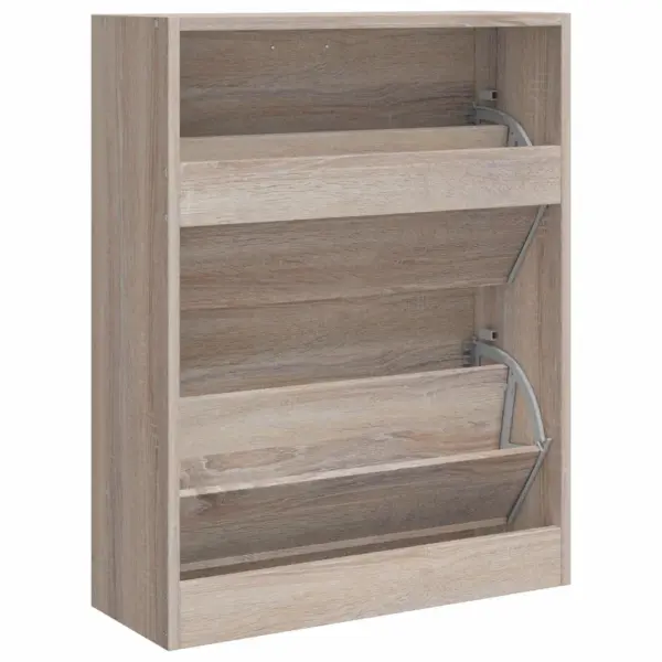 Tammevälimusega jalatsikapp 2 sahtliga, 63,5 x 24 x 81 cm – 6