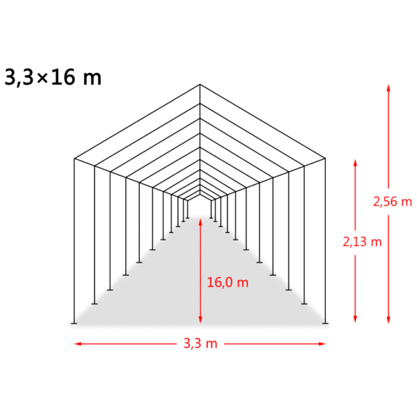 Teisaldatav loomatelk kariloomadele, PVC 550 g/m², 3,3 x 16 m, tumeroheline – 9