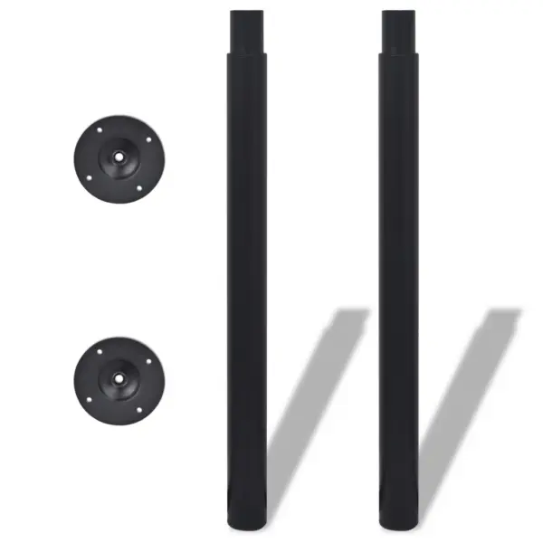 Teleskoop-lauajalad, 4 tk, must, läbimõõt 60 mm, kõrgus 710–1100 mm – 3