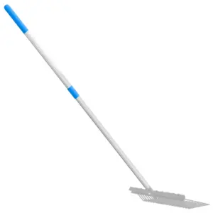 Teleskoopne sõnnikuhargi vars, hõbedane teras, 70–123 cm