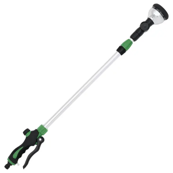 Teleskoopvarrega kastmispihusti 10 pihustusmustriga, 75–110 cm, roheline-must – 2