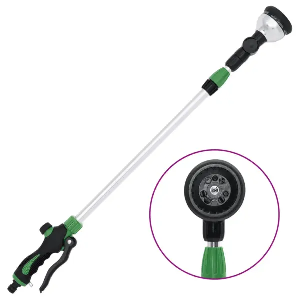 Teleskoopvarrega kastmispihusti 10 pihustusmustriga, 75–110 cm, roheline-must – 3