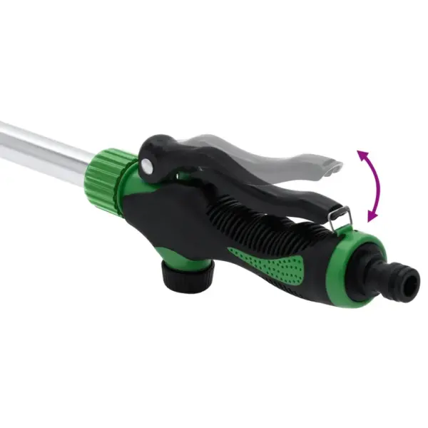 Teleskoopvarrega kastmispihusti 10 pihustusmustriga, 75–110 cm, roheline-must – 4