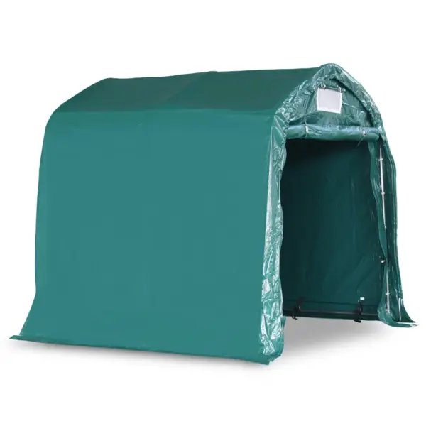 Telk-garaaž sõidukitele, PVC kate, tumeroheline, 1,6 x 2,4 m – 4