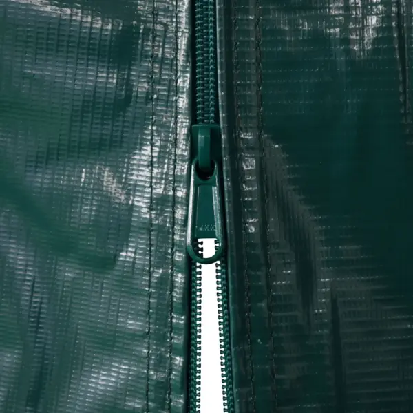 Telk-garaaž sõidukitele, PVC kate, tumeroheline, 1,6 x 2,4 m – 9