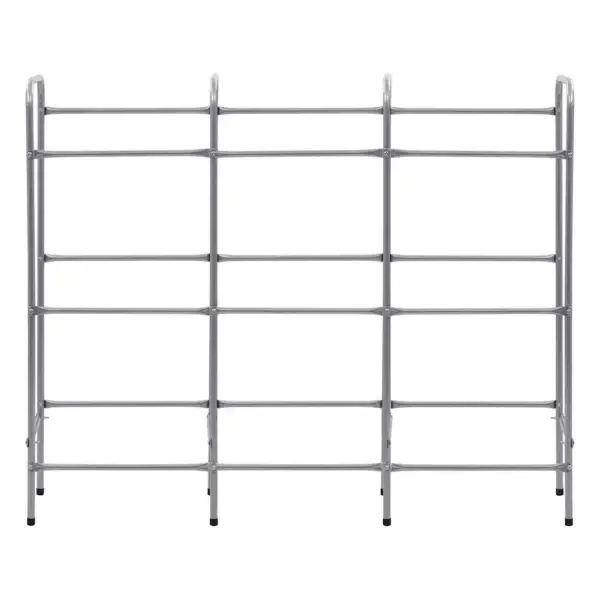 Terasest hoiuriiul 9 kastile, hõbedane, 145 x 33 x 116 cm – 3